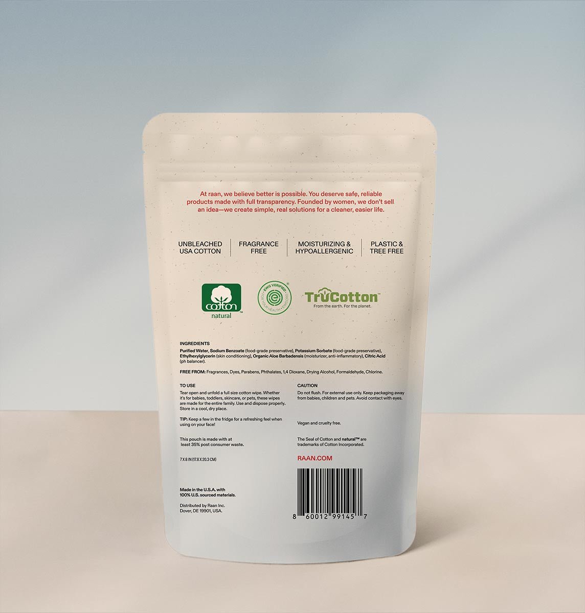 100% Cotton Face and Body Cleansing Wipe for Sensitive Skin (10 Individually Wrapped) – raan 100% Cotton Wipes