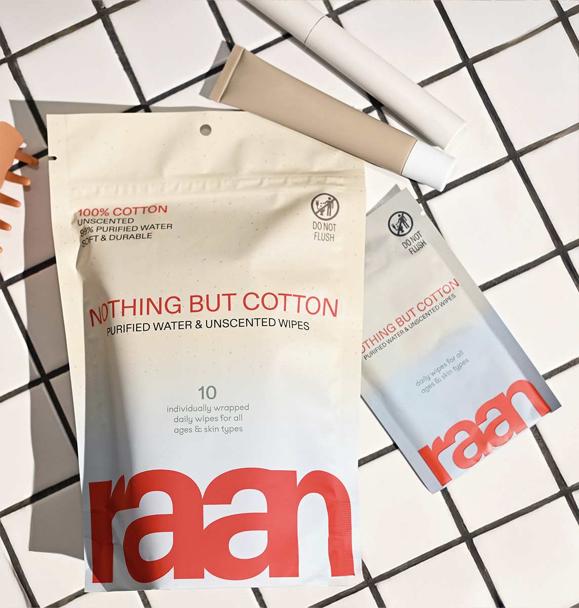 100% Cotton Face and Body Cleansing Wipe for Sensitive Skin (10 Individually Wrapped) – raan 100% Cotton Wipes