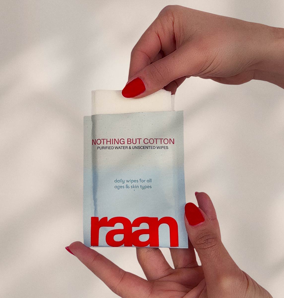 100% Cotton Face and Body Cleansing Wipe for Sensitive Skin (10 Individually Wrapped) – raan 100% Cotton Wipes