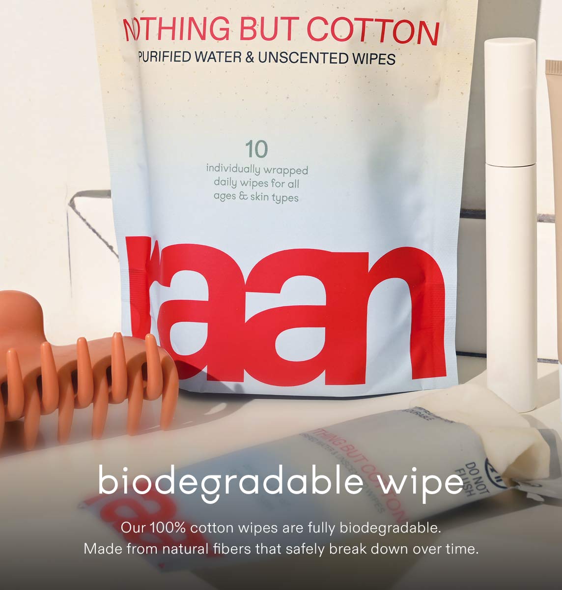 100% Cotton Face and Body Cleansing Wipe for Sensitive Skin (10 Individually Wrapped) – raan 100% Cotton Wipes