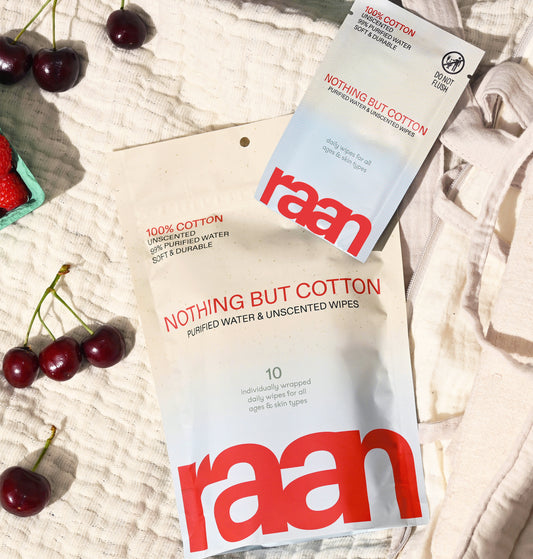 Nothing But Cotton Wipes, Unscented, Individually Wrapped