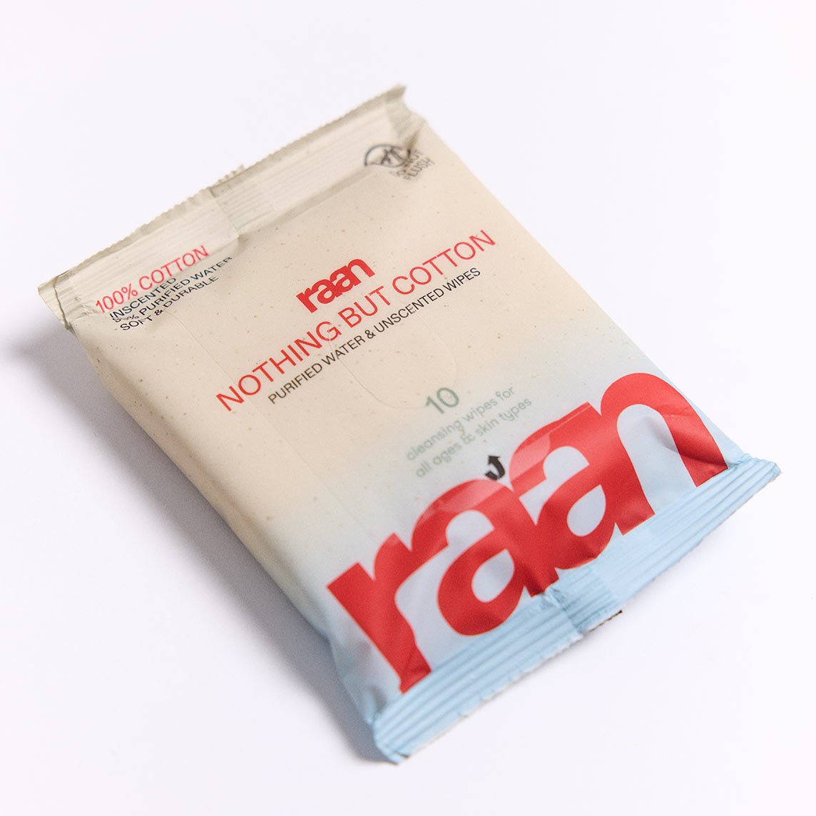 FREE TRAVEL PACK: The Only Unbleached 100% Cotton Baby Wipe for Sensitive Skin, 10ct TRAVEL PACK – raan 100% Cotton Wipes