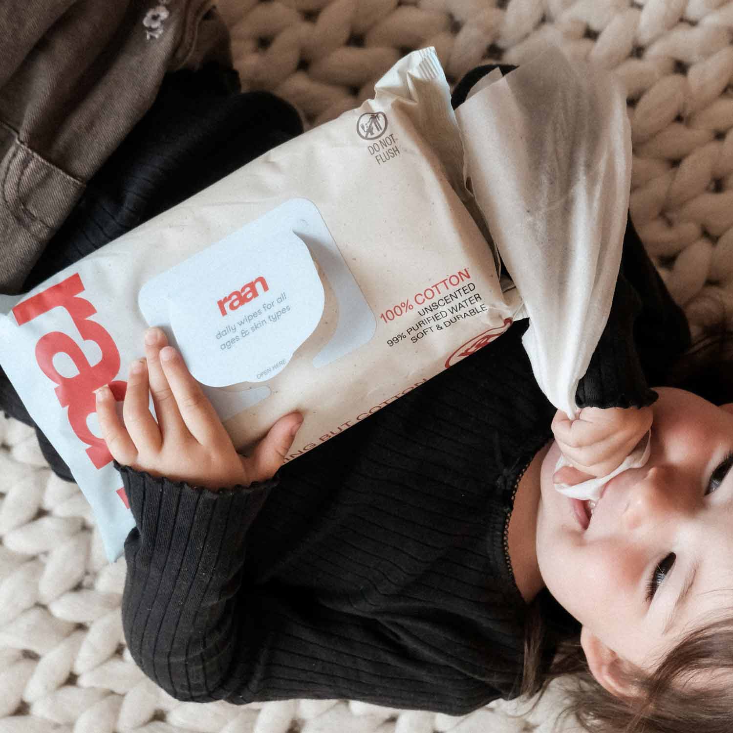 New Mom Kit Bundle – raan 100% Cotton Wipes