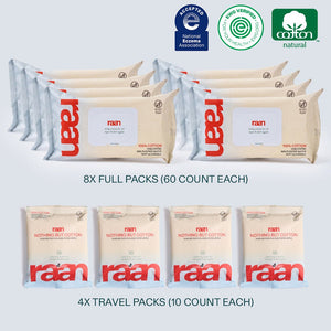 New Mom Kit Bundle – raan 100% Cotton Wipes