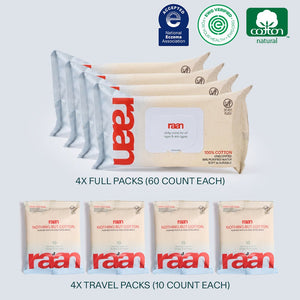 Starter Kit Bundle – raan 100% Cotton Wipes
