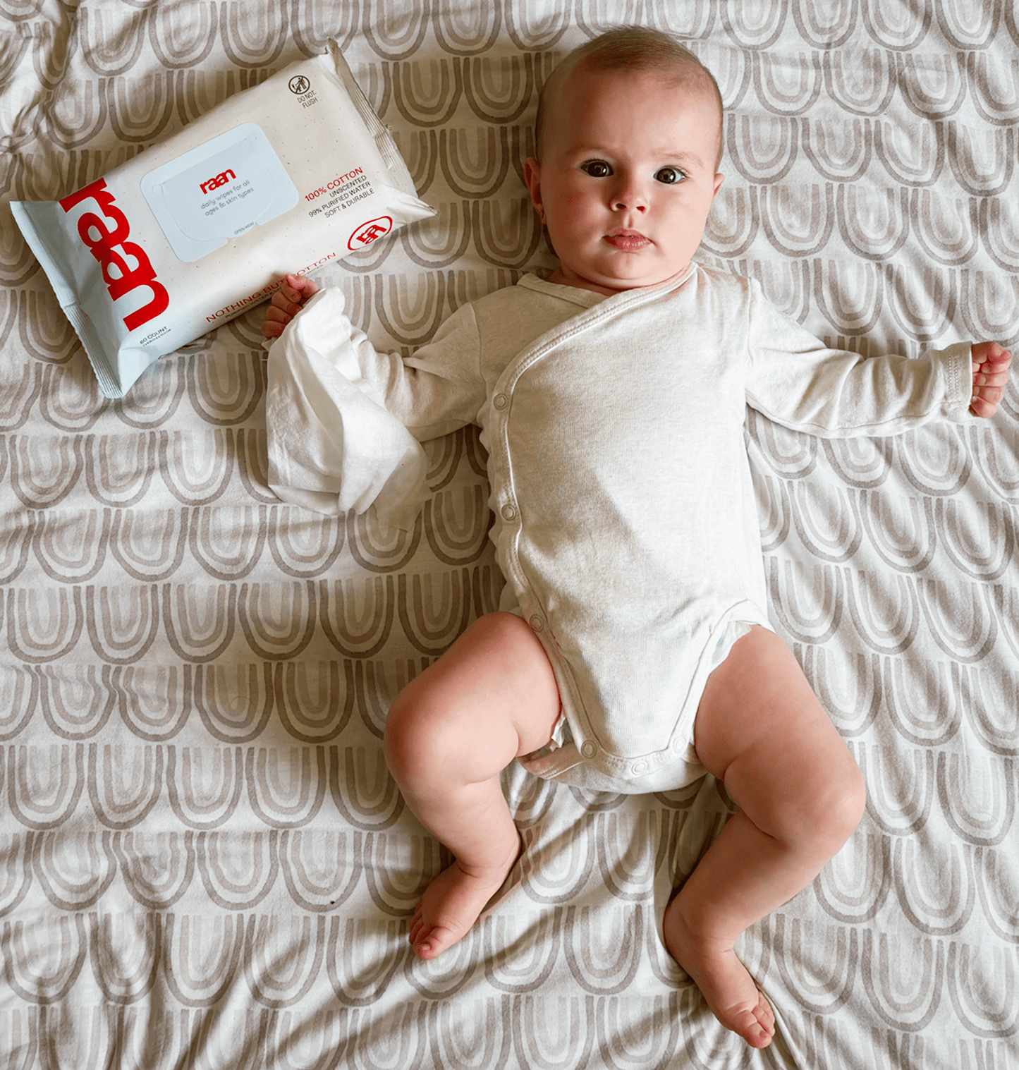 The Only Unbleached, 100% Cotton Baby Wipe for Sensitive Skin – raan 100% Cotton Wipes